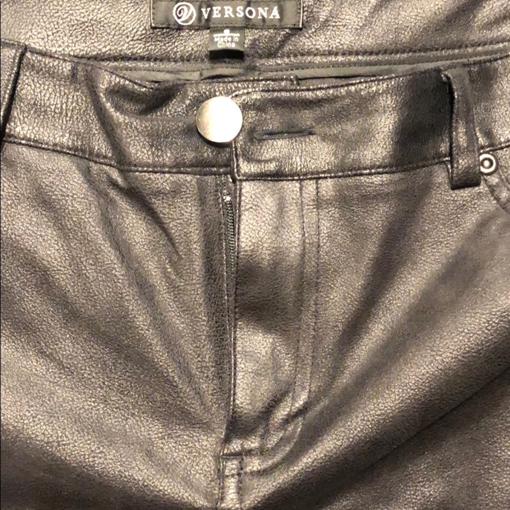 Skinny Jeans Black with mild micro print
